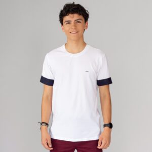 playera blanca estructura plana marca carven slim 144221 216208 1