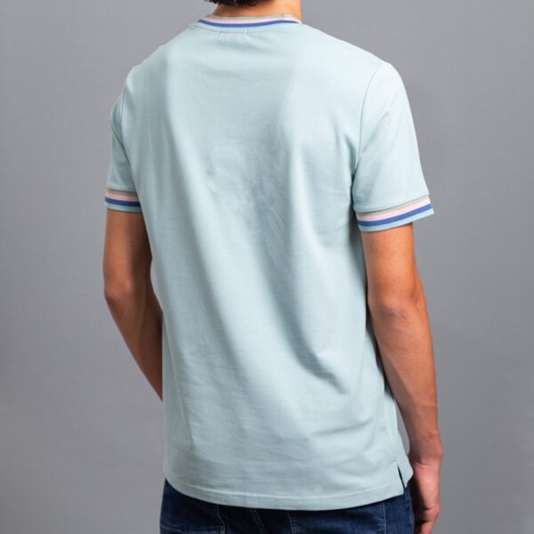 playera celeste estructura contraste marca carven slim 155818 296532 3