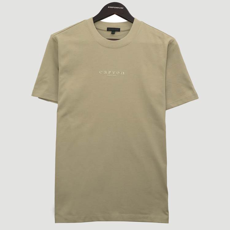playera verde estructura plana marca carven slim 163960 VERDE
