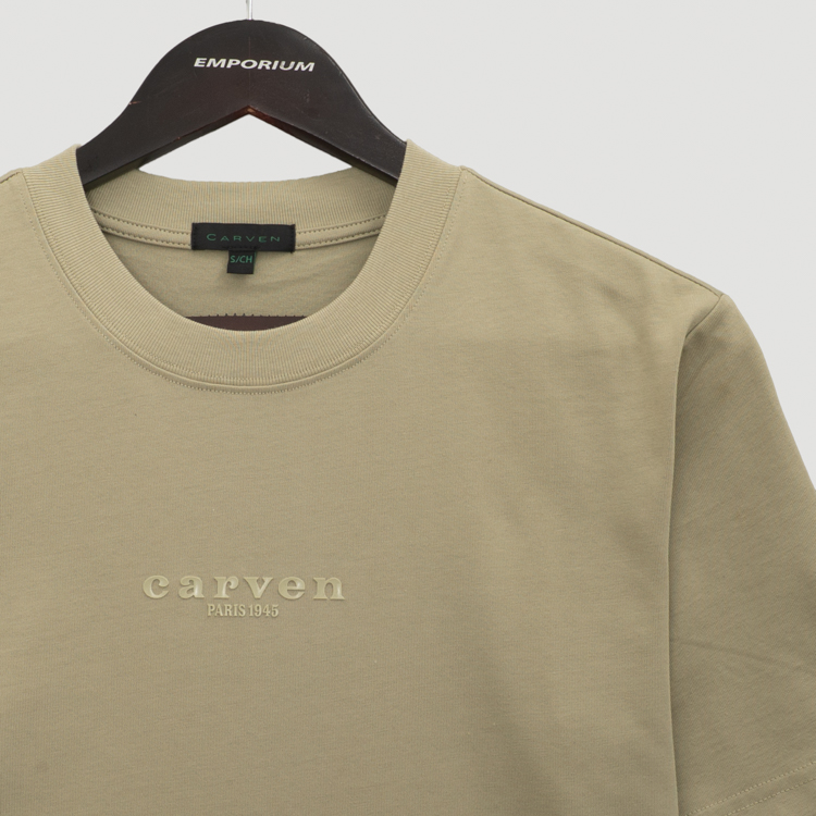 playera verde estructura plana marca carven slim 163960 VERDE