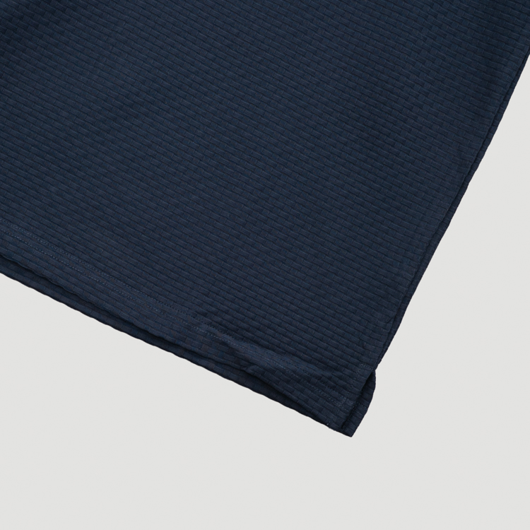 polo azul marino estructura labrada marca carven slim 167150 AZUL MA