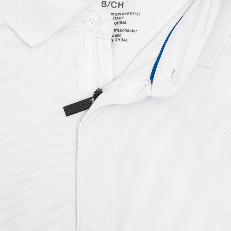 polo blanca estructura labrada marca perry ellis slim 154386 BLANCO 3