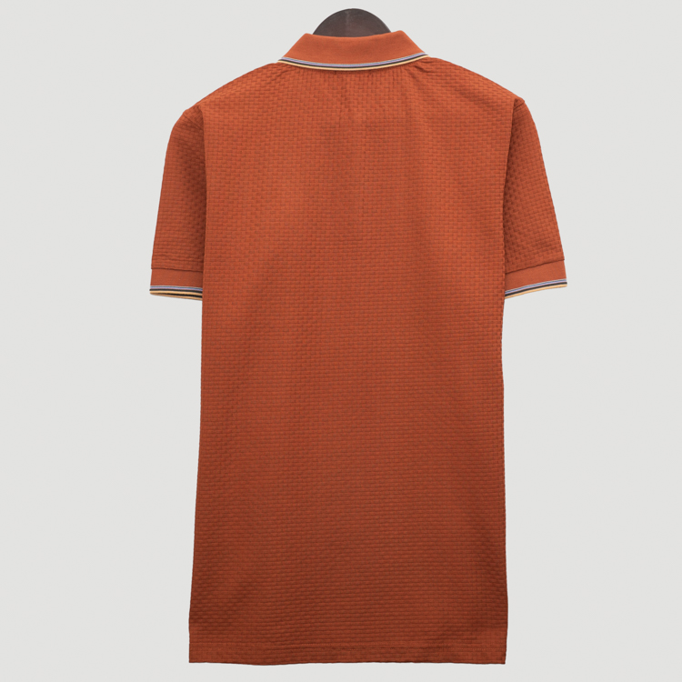 polo caf estructura labrada marca carven slim 167160 CAFE