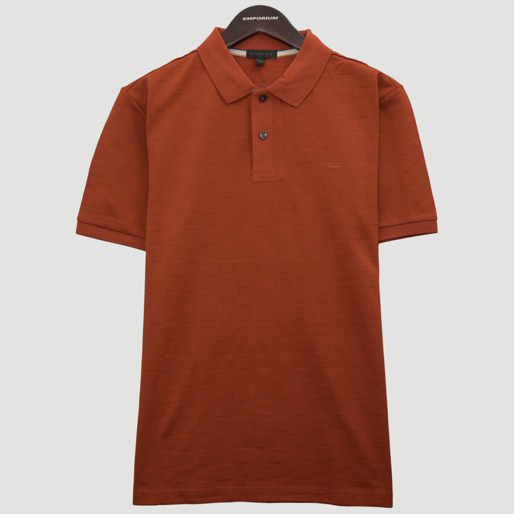 polo caf estructura plana marca carven slim 167129 CAFE