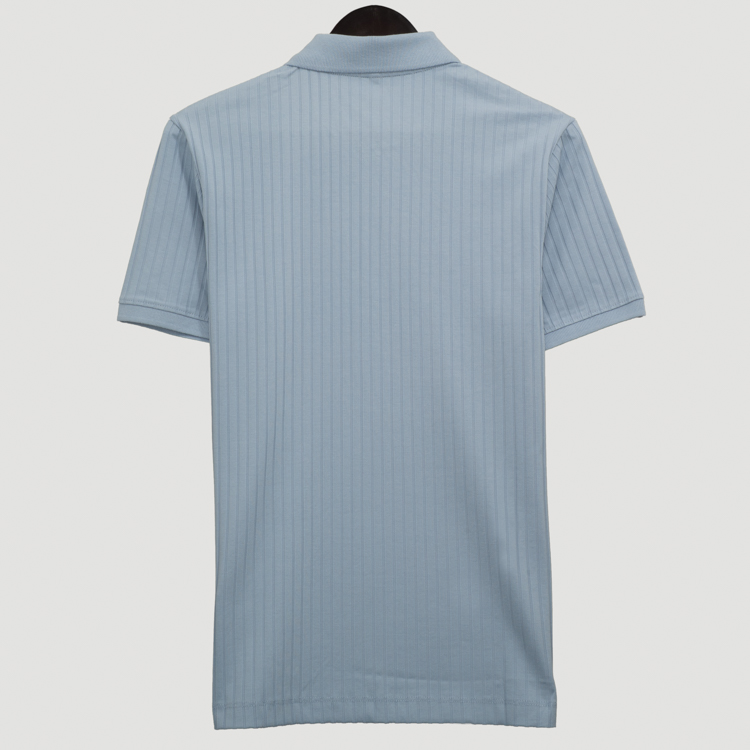 polo celeste estructura labrada marca perry ellis cl sico 166904 CELESTE