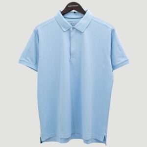 polo celeste estructura labrada marca perry ellis slim 154403 293686 1