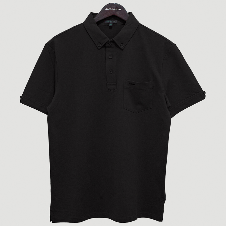polo negra estructura plana marca carven cl sico 147539 365554 1