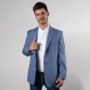 saco azul estructura labrada marca bcasual cl sico 150694 AZUL 1