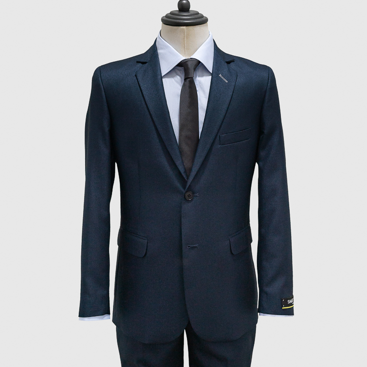 traje azul estilo estructurado liso marca smart slim 128906 AZUL MA 1