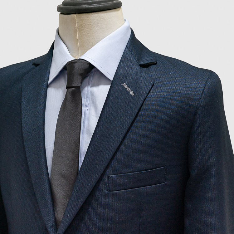 traje azul estilo estructurado liso marca smart slim 128906 AZUL MA 2