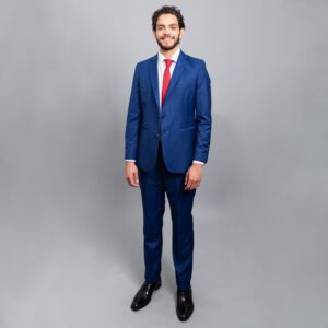 traje azul estructura labrada marca emporium slim 152826 313594 1