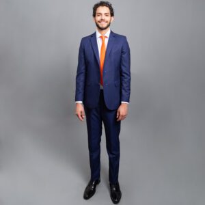 traje azul estructura labrada marca emporium slim 156219 298837 1