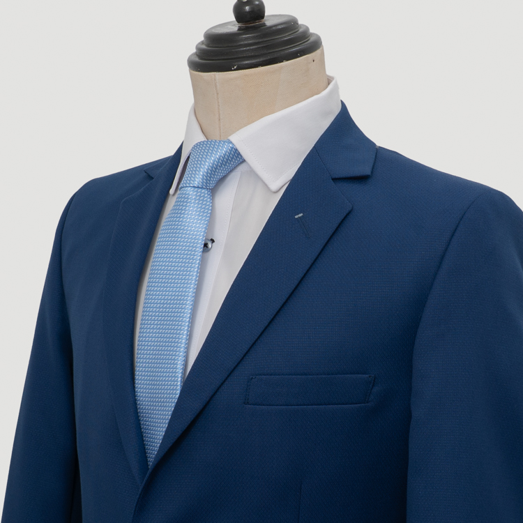 traje azul estructura labrada marca emporium slim 163236 AZUL 2