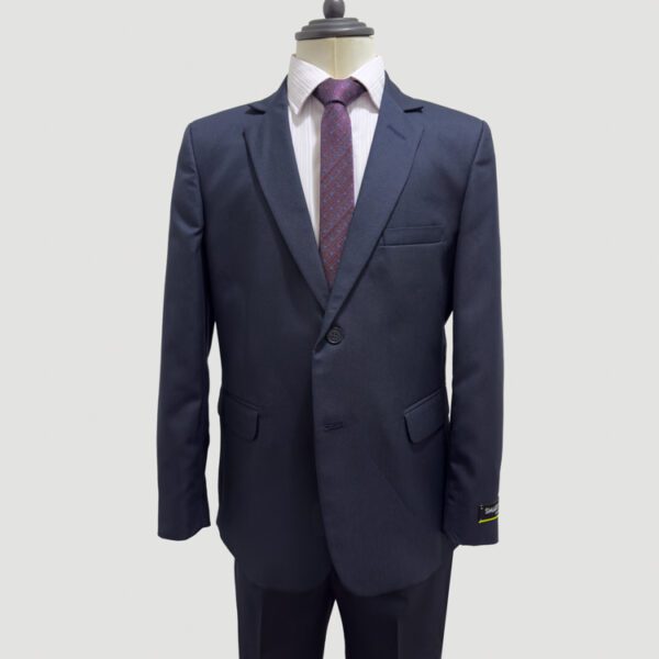 traje azul estructura labrada marca smart slim 147599 AZUL 1