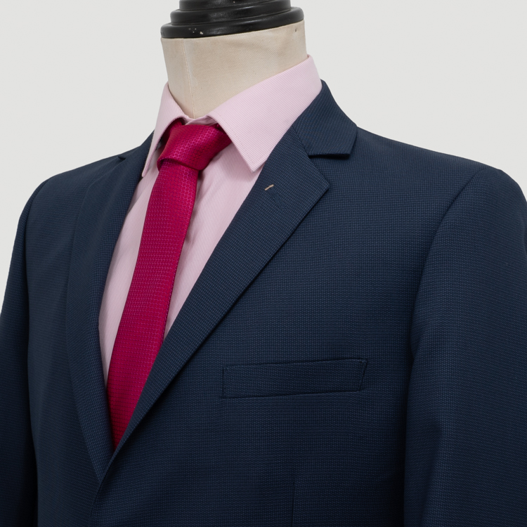 traje azul estructura plana marca emporium slim 160054 AZUL 2
