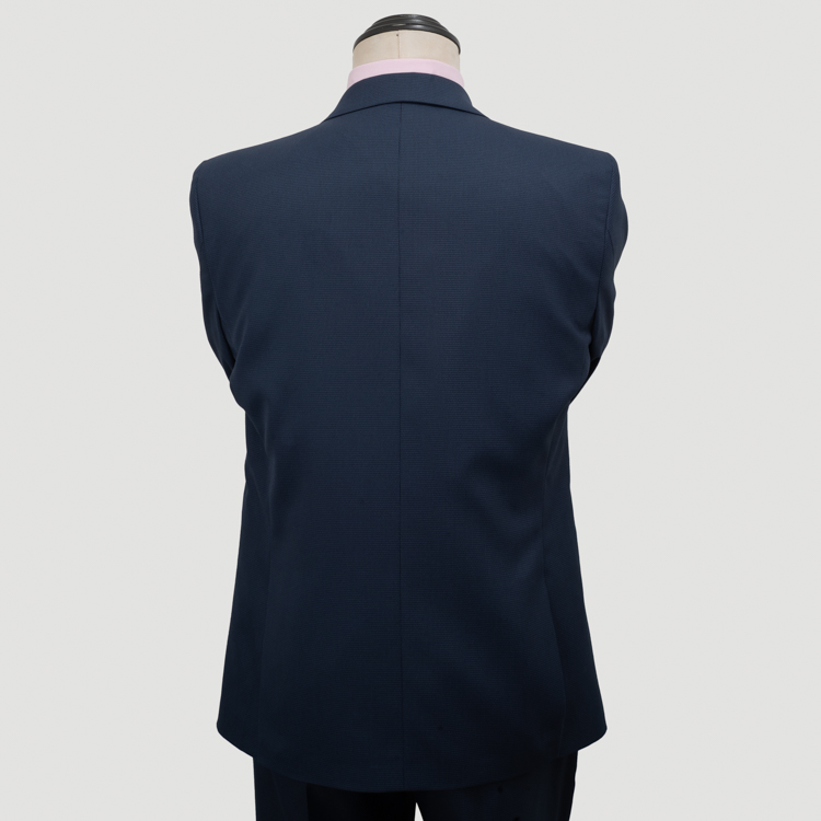 traje azul estructura plana marca emporium slim 160054 AZUL 4