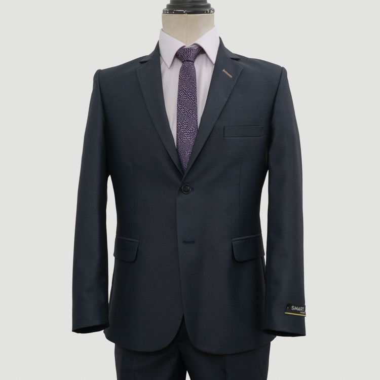 traje azul estructura plana marca smart slim 161333 AZUL