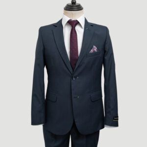 traje azul ma estructura labrada marca emporium slim 148282 261656 1