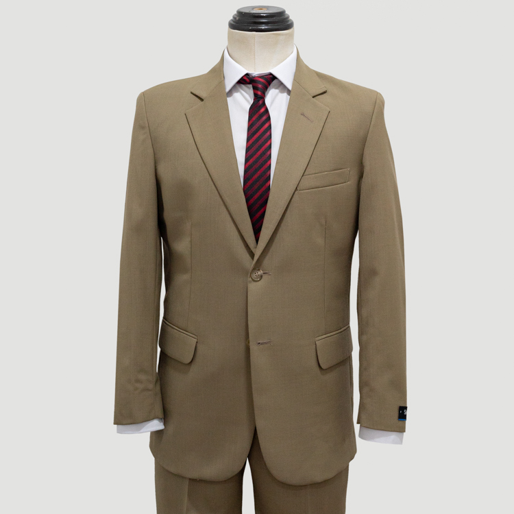 Traje beige estructura plana marca Smart clásico | 136809