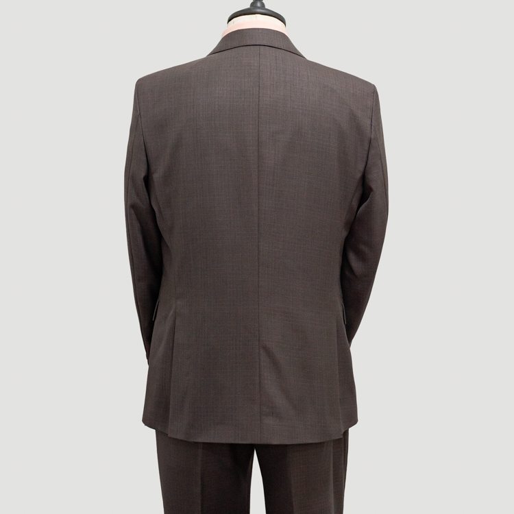 traje caf estructura labrada marca smart slim 143725 CAFE 2