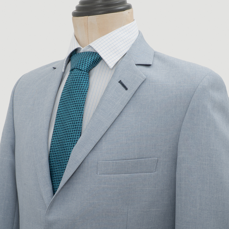 traje celeste estructura plana marca smart slim 163488 CELESTE