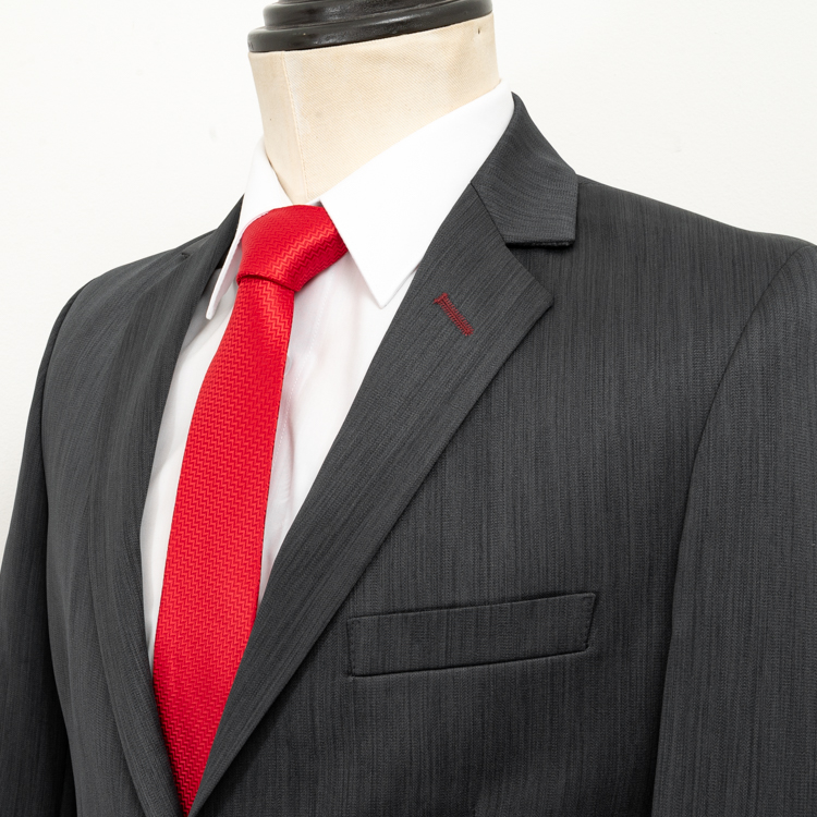 traje gris estructura labrada marca smart slim 143328 GRIS 2