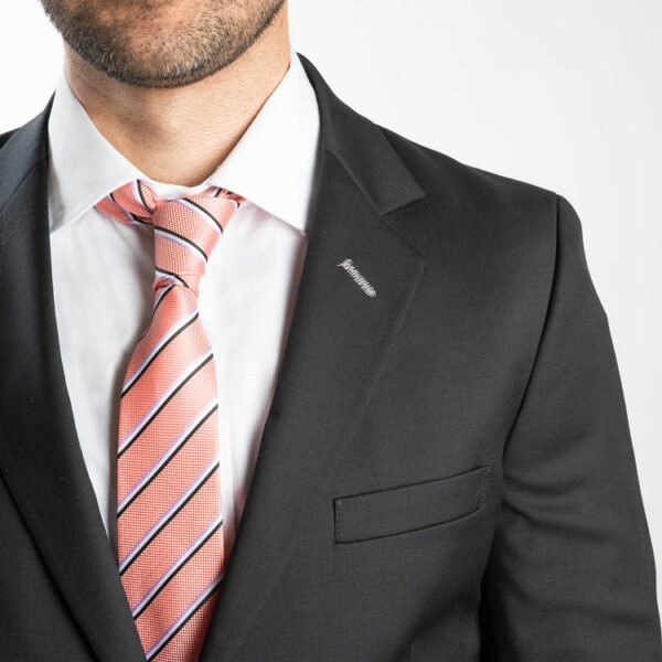 Traje gris oxford estructura labrada marca Smart clásico | 139067 - Imagen 3