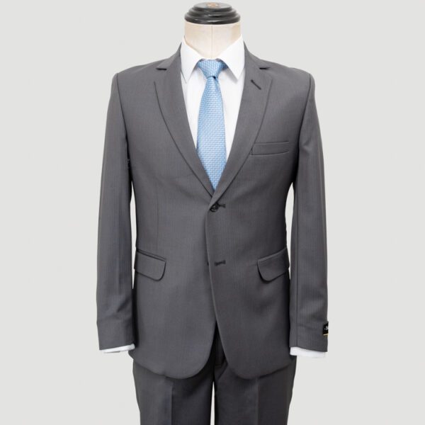 traje gris estructura plana marca smart slim 148083 GRIS 1
