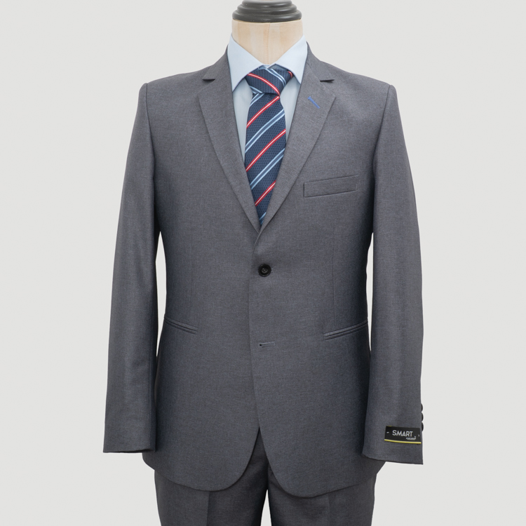 traje gris estructura plana marca smart slim 161360 GRIS