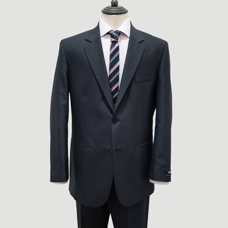 traje negro diseno labrado de cuadros marca smart cl sico 127823 NEGRO 1