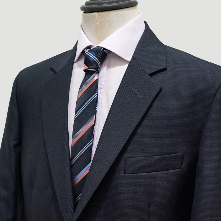 traje negro diseno labrado de cuadros marca smart cl sico 127823 NEGRO 3