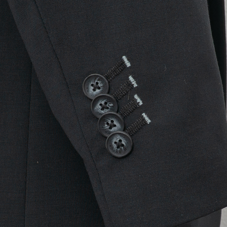 traje negro estructura labrada marca colletti slim 163138 NEGRO 3