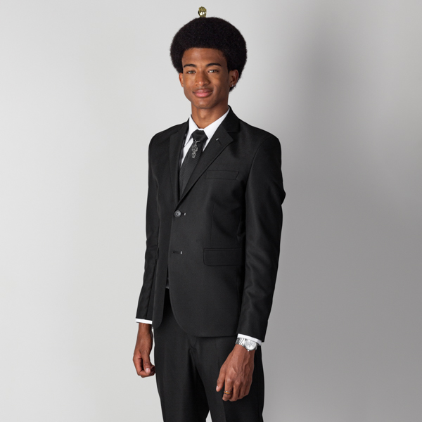 traje negro estructura labrada marca emporium cl sico 142150 NEGRO