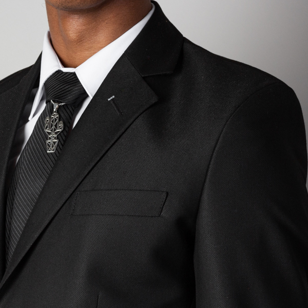 traje negro estructura labrada marca emporium cl sico 142150 NEGRO