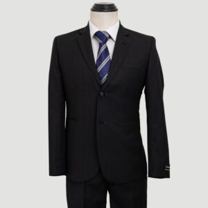 traje negro estructura labrada marca emporium slim 148711 253054 1