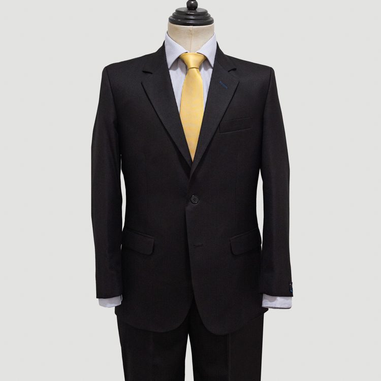 traje negro estructura labrada marca smart cl sico 139091 NEGRO 1