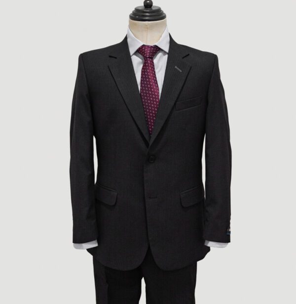traje negro estructura labrada marca smart cl sico 146280 NEGRO 1