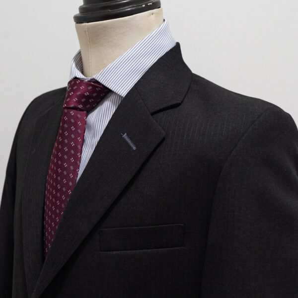 traje negro estructura labrada marca smart cl sico 146280 NEGRO 2