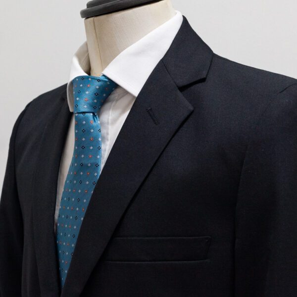 traje negro estructura labrada marca smart slim 143321 209771 3