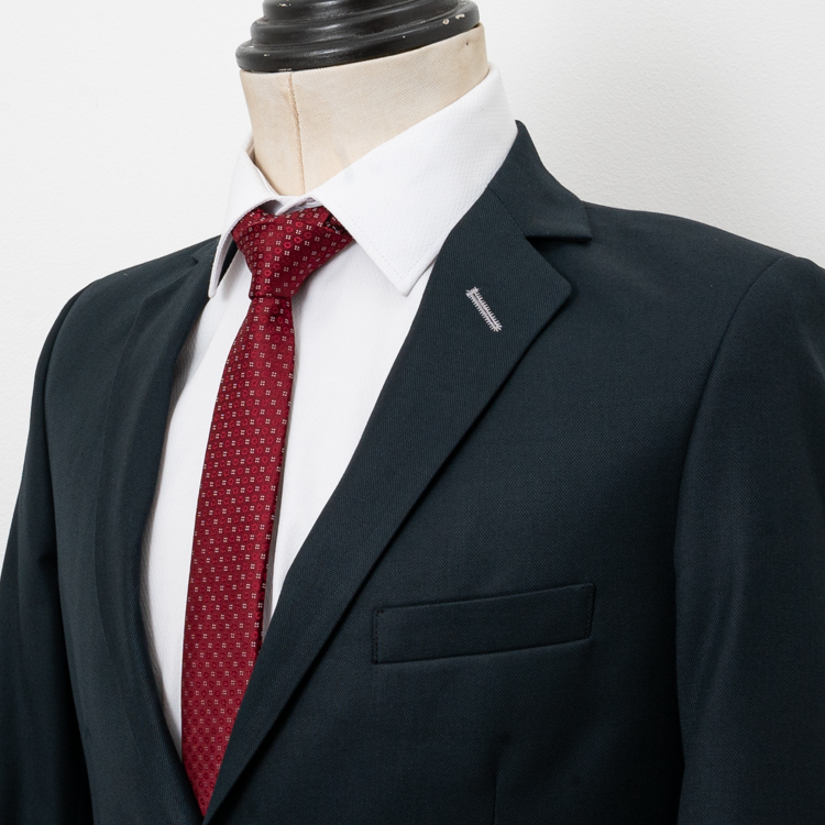 traje negro estructura plana marca smart slim 152975 NEGRO 2