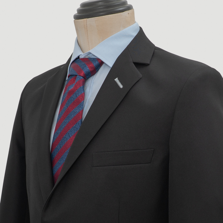 traje negro estructura plana marca smart slim 163506 NEGRO