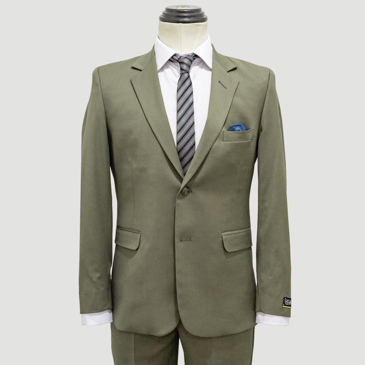 Traje verde estructura plana marca Colletti slim | 136408