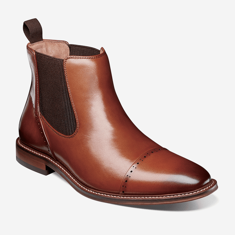 Zapatos cognac estilo Maury marca Stacy Adams clásico | 137998