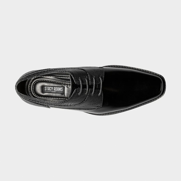 zapatos formales negro estilo kirkley marca stacy adams cl sico 164420 NEGRO 4